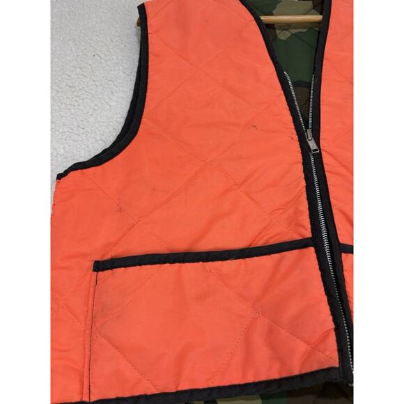 VTG Empire Insulated Wear Hunting Vest Reversible Orange/Camo Lightweight Large - Picture 3 of 8